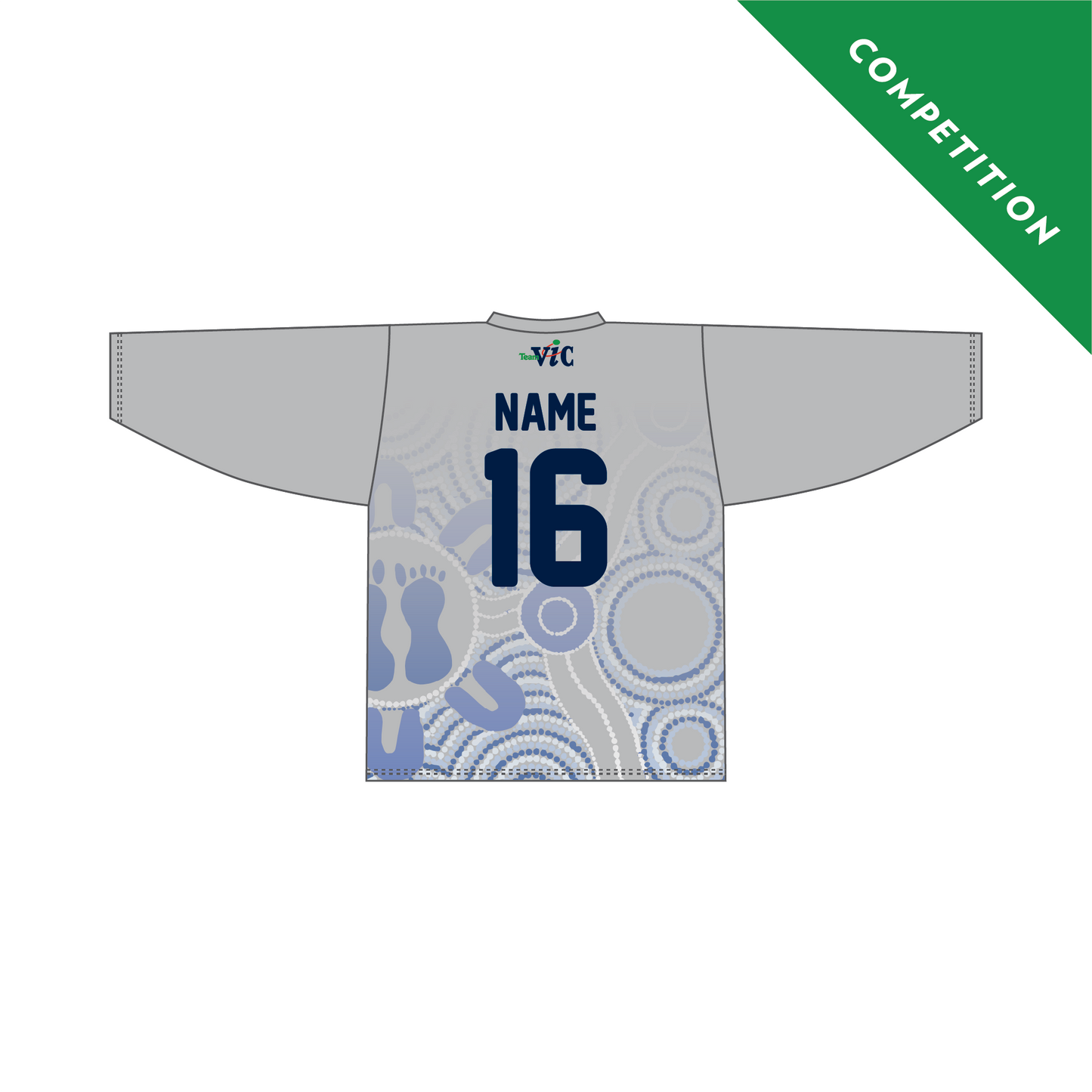 Female Hockey Silver Goalie LS Top (Competition)