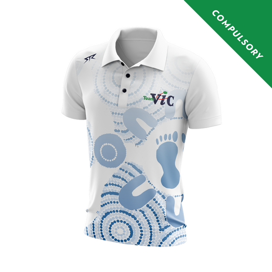 Male Tennis White Polo (Competition)