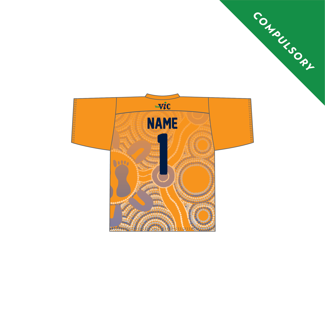 Female Hockey Orange Goalie SS Top (Competition)