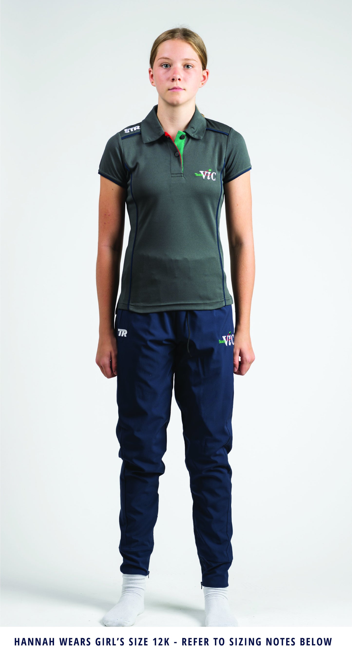 Female Team Vic Graphite Polo (2022 Run Out Stock)