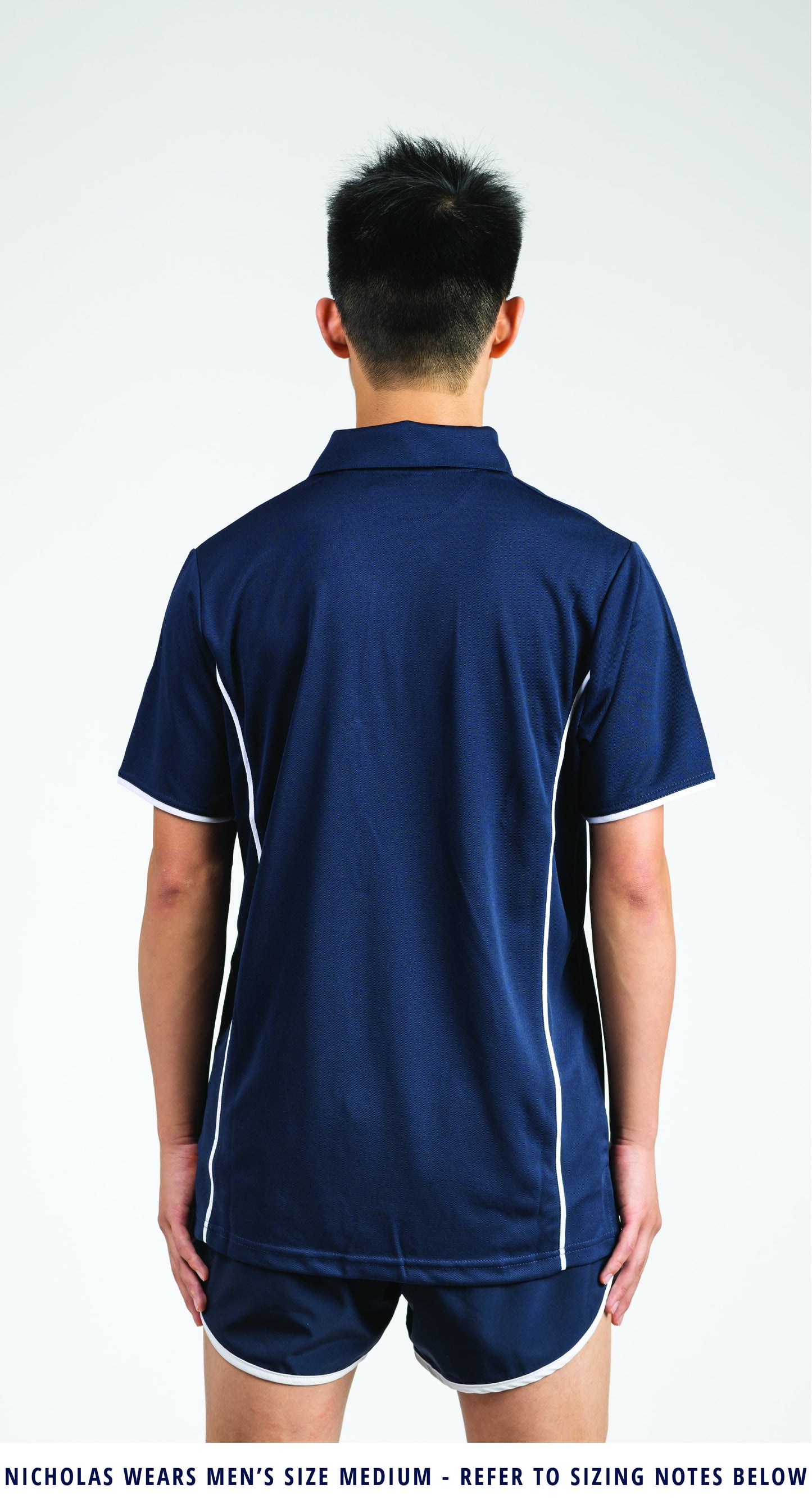 Male Team Vic Navy Polo (2022 Run Out Stock)
