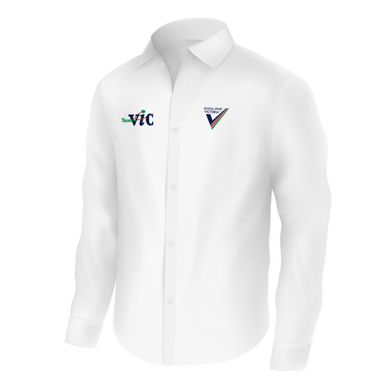 Officials Mens White Long Sleeve Shirt