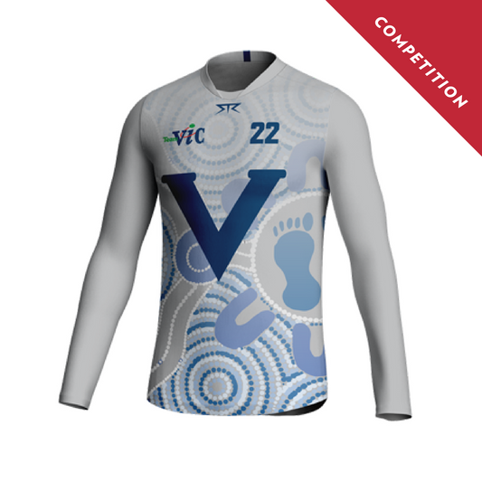 Male AFL Grey Long Sleeve Guernsey (Competition)