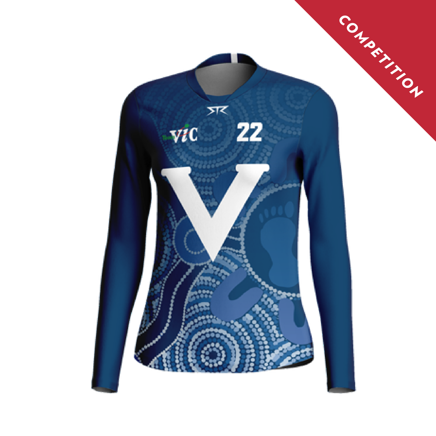 Female AFL Navy Long Sleeve Guernsey (Competition)
