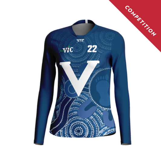 Female AFL Navy Long Sleeve Guernsey (Competition)