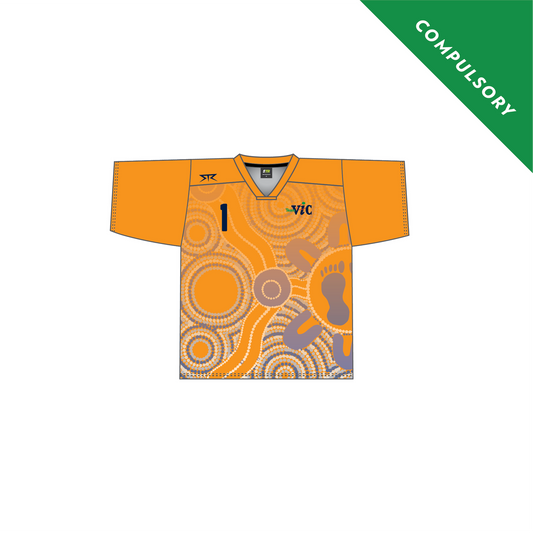 Female Hockey Orange Goalie SS Top (Competition)