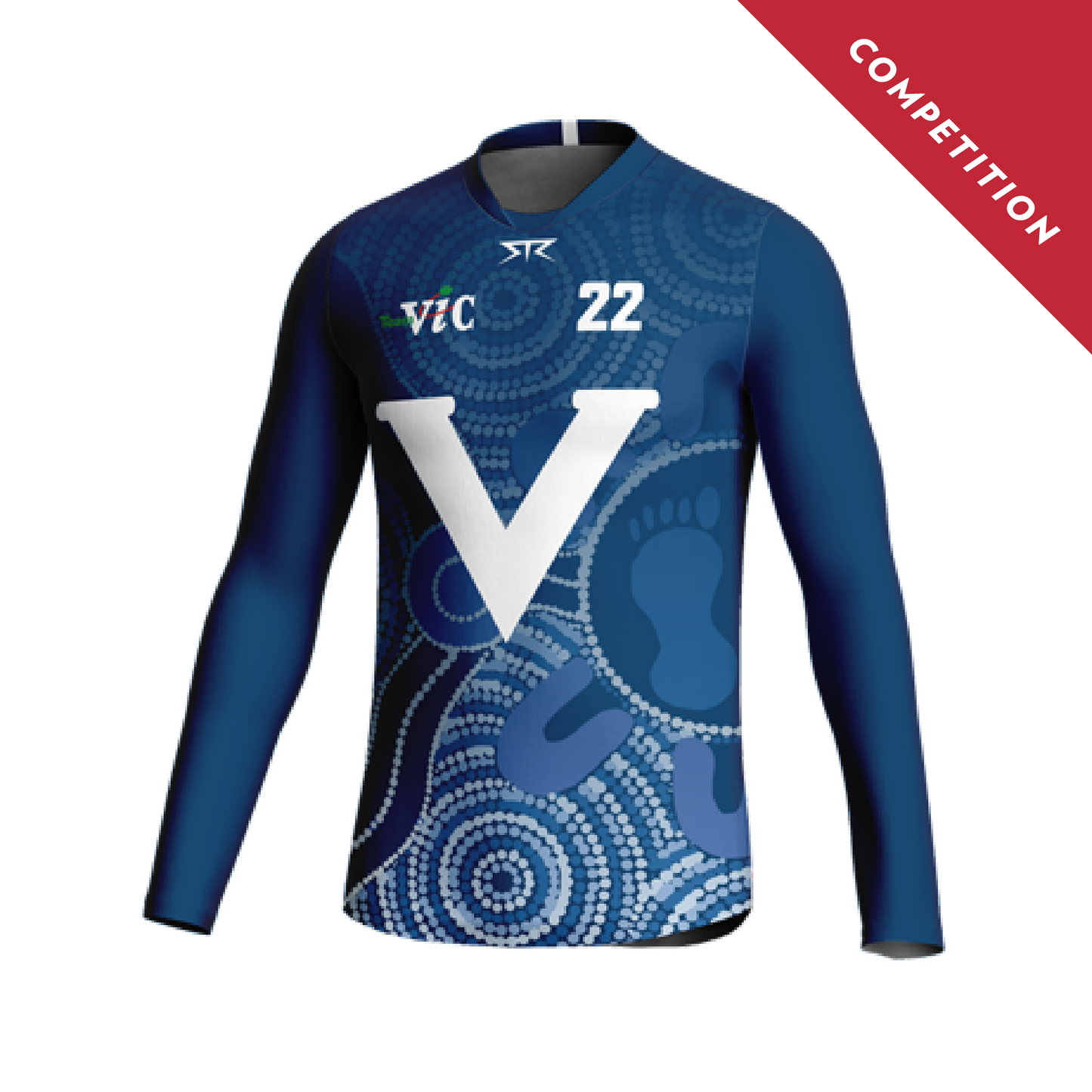 Male AFL Navy Long Sleeve Guernsey (Competition)
