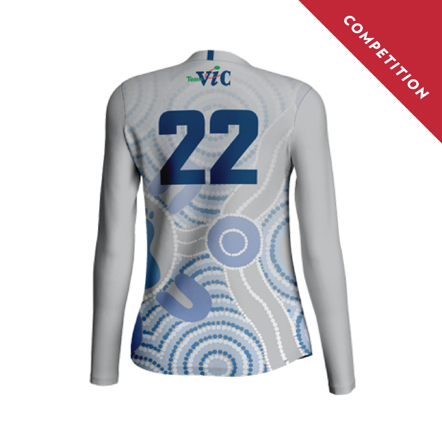 Female AFL Grey Long Sleeve Guernsey (Competition)