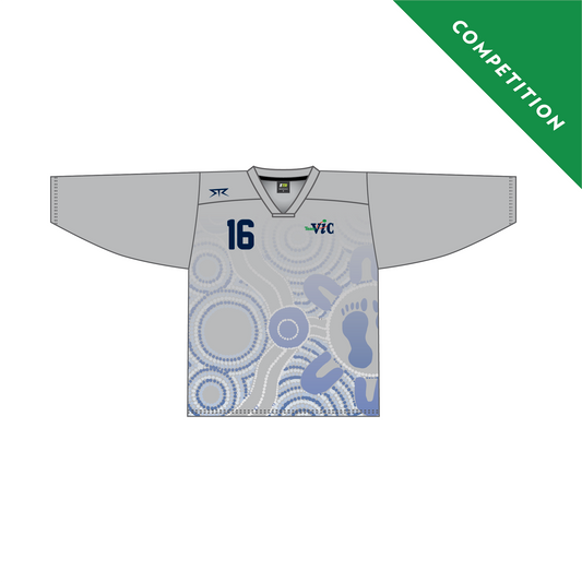 Female Hockey Silver Goalie LS Top (Competition)