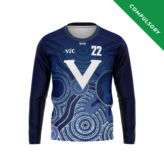 Male AFL Navy Long Sleeve Guernsey (Competition)