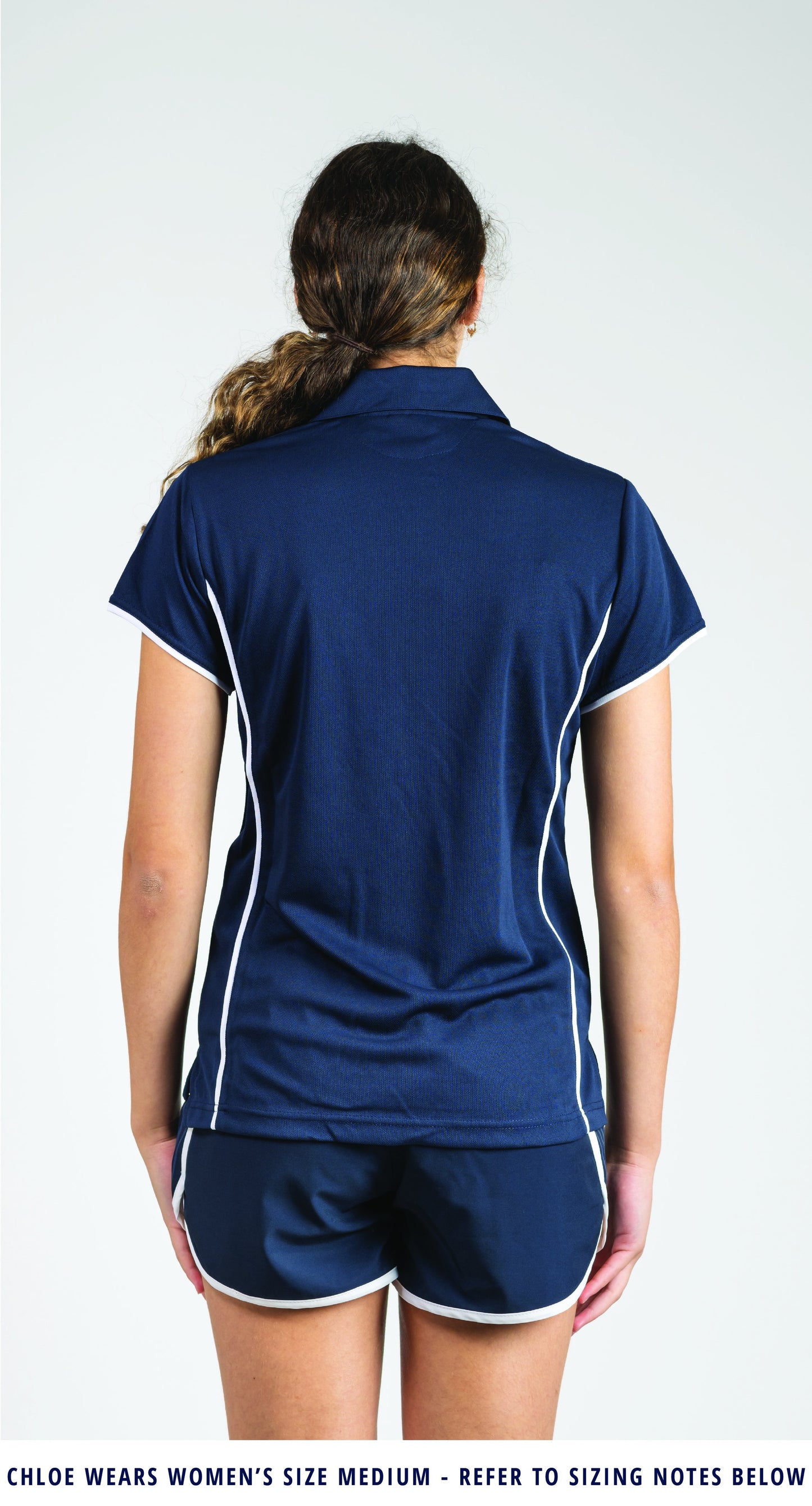 Female Team Vic Navy Polo (2022  Run Out Stock)