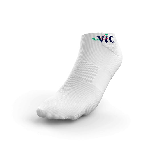 Team Vic White Ankle Socks