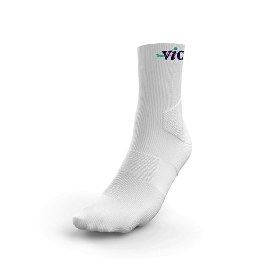 Team Vic White Crew Socks